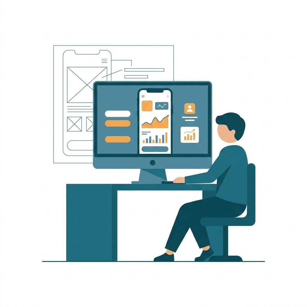Arquitetura de Informação e Design de Interface UI Premium com prototipagem de alta fidelidade